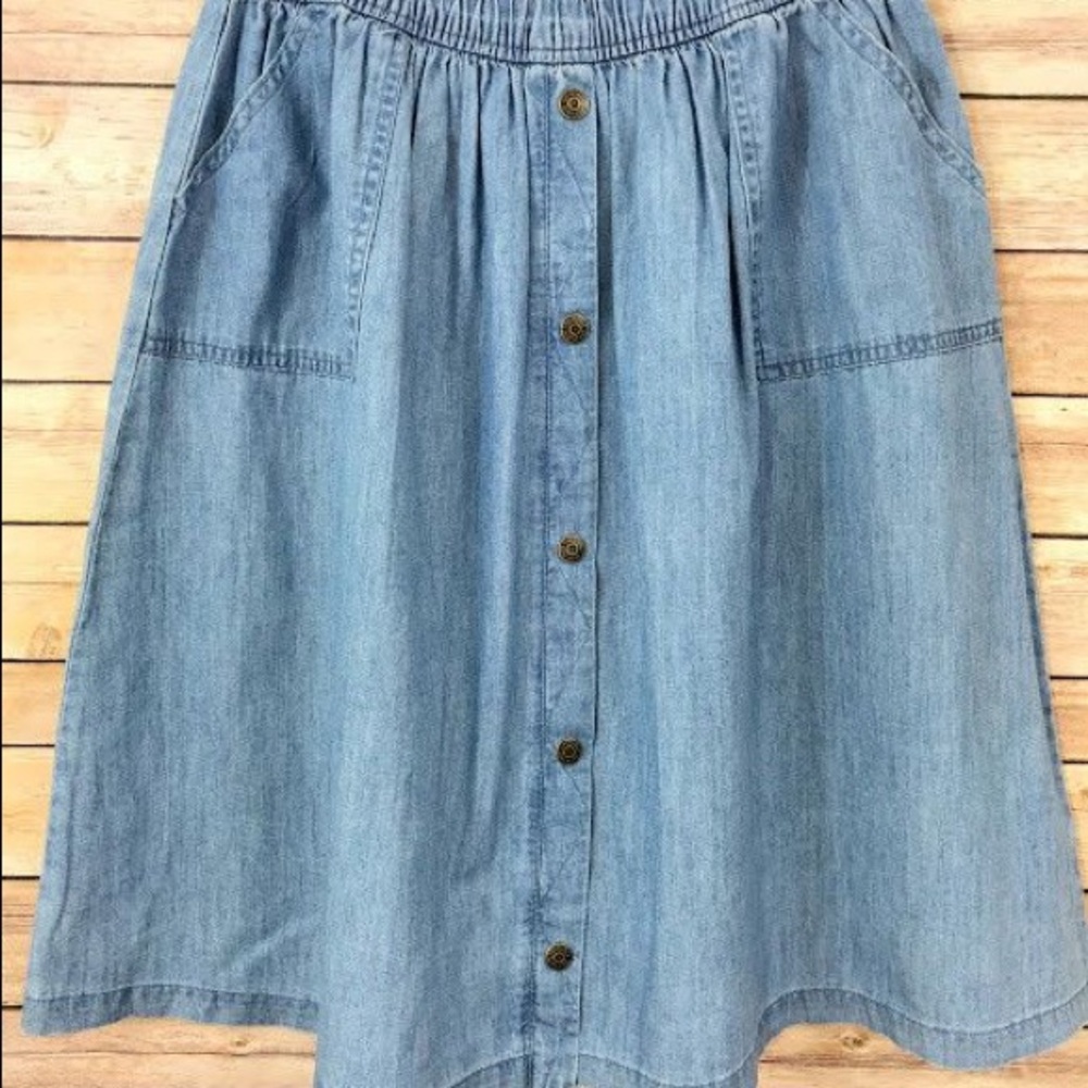 Cat & Jack Denim Midi Skirt